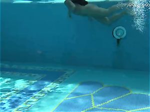 Jessica Lincoln smallish tattooed Russian teenager in the pool