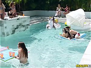 astounding pool soiree turns into an sex